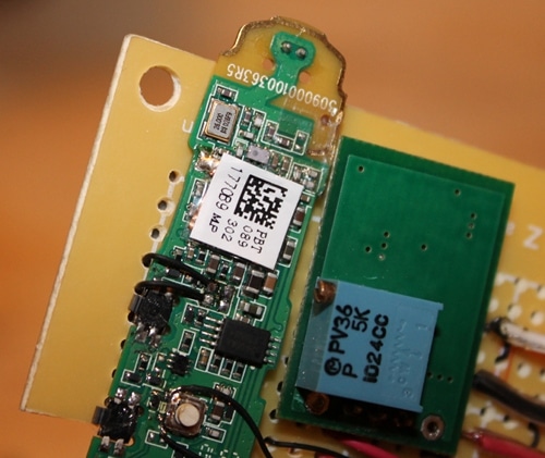 Vintage a green rectangle and boost converter.