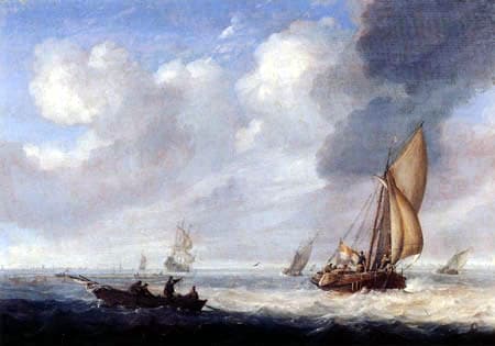 A Manvotional painting captures the essence of making the most of life amidst rough seas and dramatic clouds.