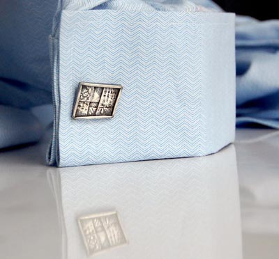 Blazer brass button.