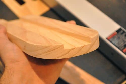 Saw to cut a channel for the oak inlay.