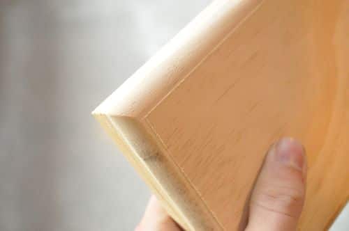 DIY wooden cribbage board router bit used for eased edge. 