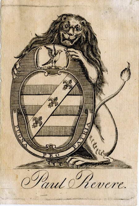 A bookplate by Paul Revere.