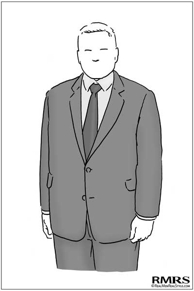 Dress shirts with spread collars illustrated by RMRS.