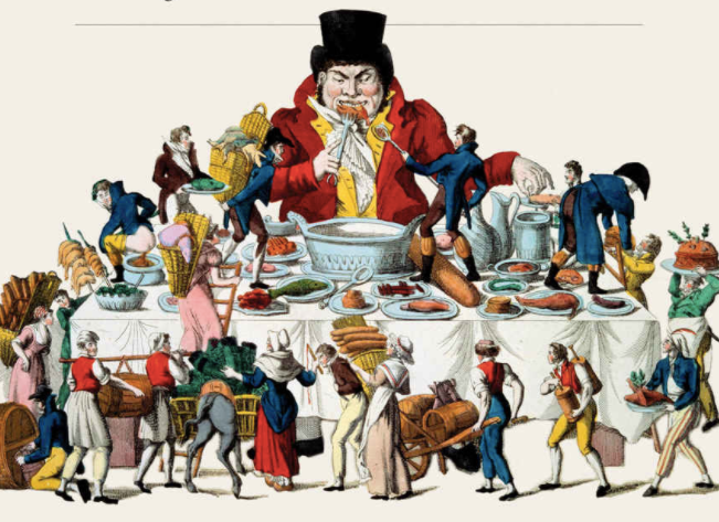 The cover of the book features a table full of people, capturing the essence of modern society.