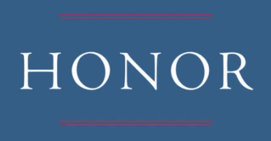 A blue and red sign with white text that matters.